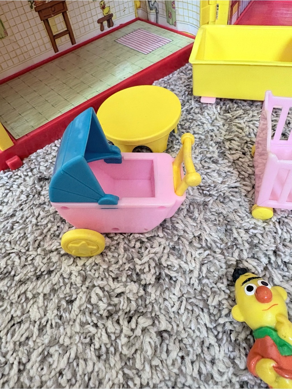 Vintage Illco Sesame Street Nursery Playhouse Set 1990s - Picture 10 of 13